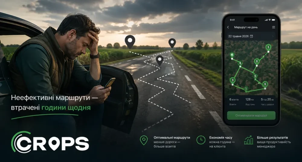 Оптимізація маршрутів агроменеджерів